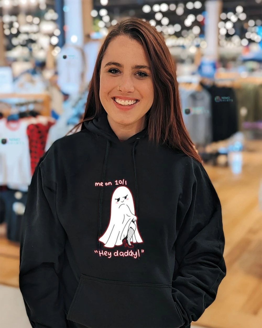 Me on 10 1 Hey Daddy Ghost October 1st Halloween shirt