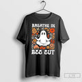 Premium Boo Ghost Breathe In Halloween Floral T Shirts