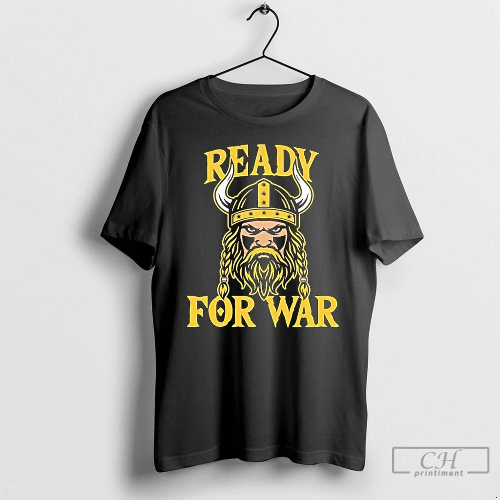 Premium Ready For War Minnesota Vikings T Shirts