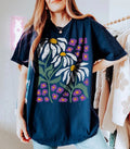 Floral Boho Daisy Flower Comfort Tee Shirt Women's