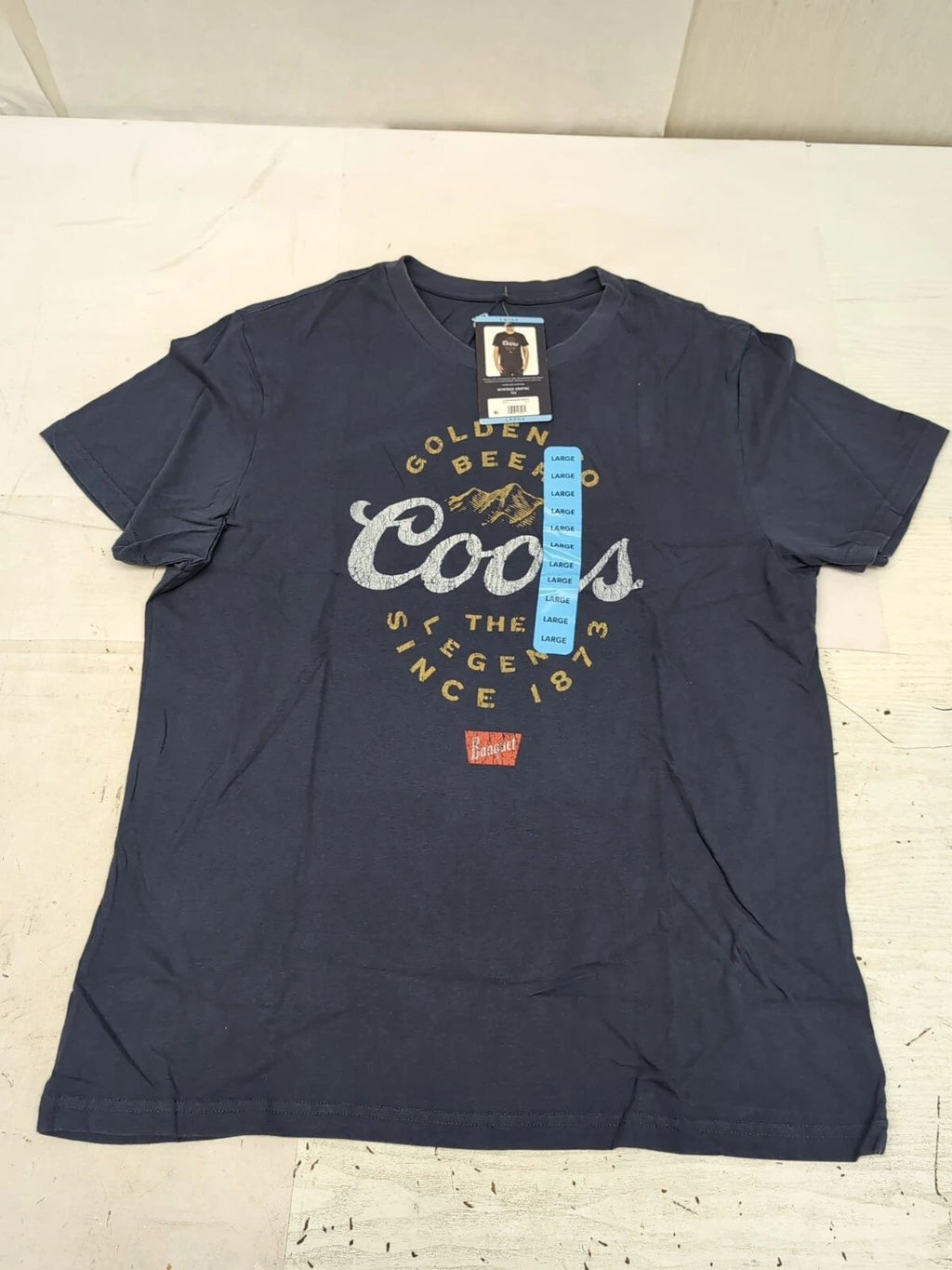 Men Beverage Comfortable Lightweight Tagless Short Sleeve Graphic Tee Sz Lg AM13
