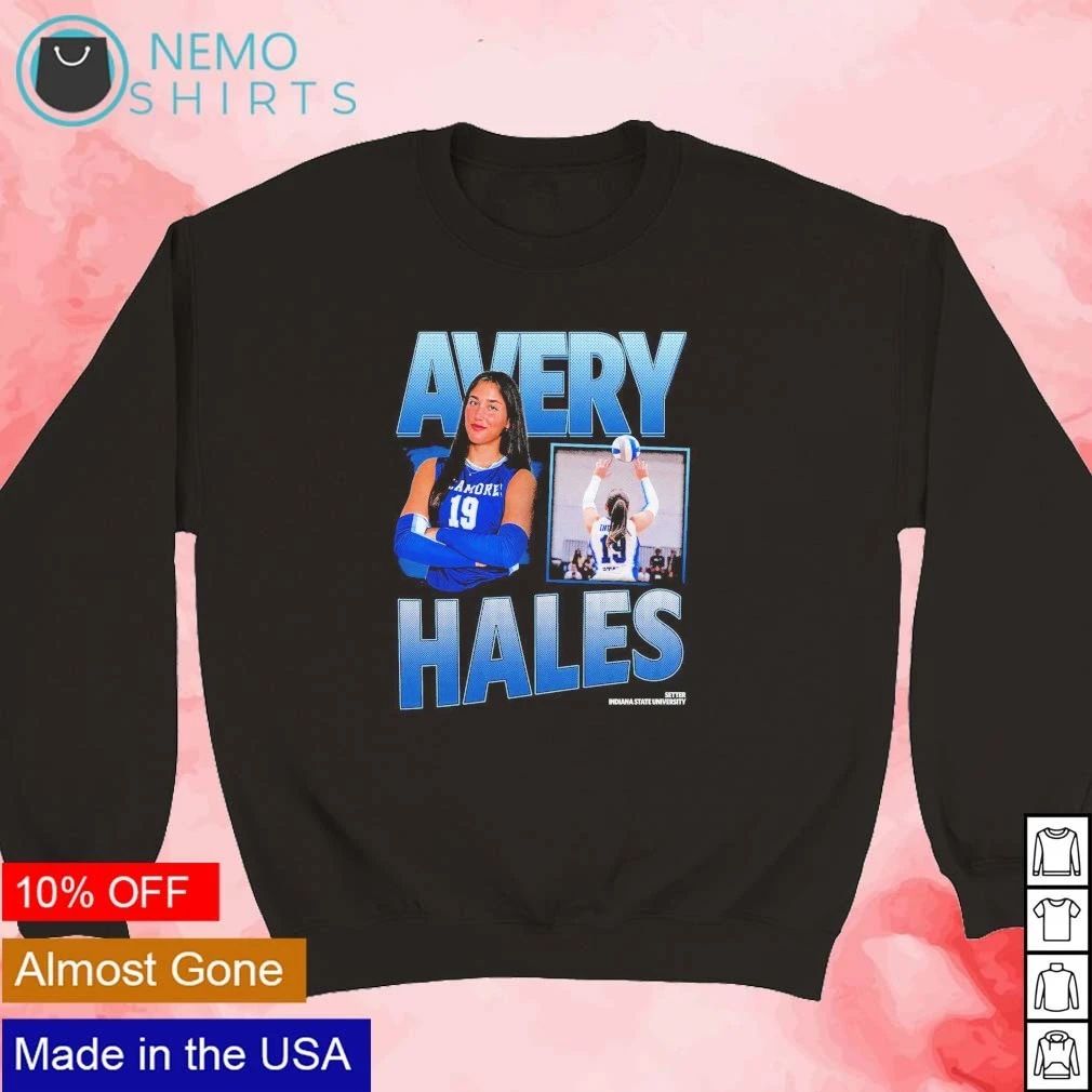 Avery Hales Indiana State University Setter No 19 shirt
