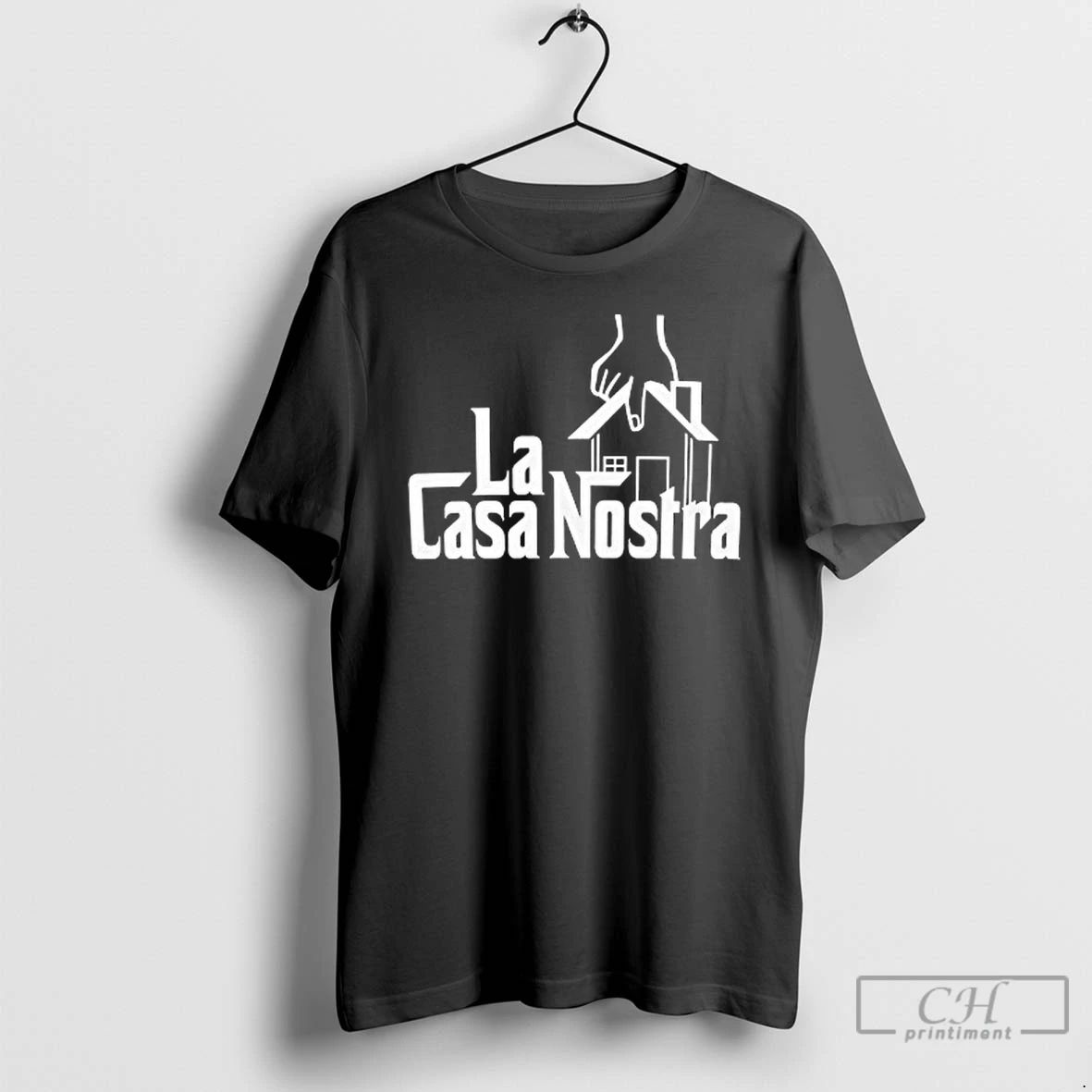 Classic La Casa Nostra Logo Parody T Shirts