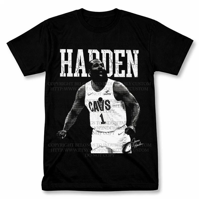 James Harden Graphic T Shirt Vantage Basketball Fan Tee