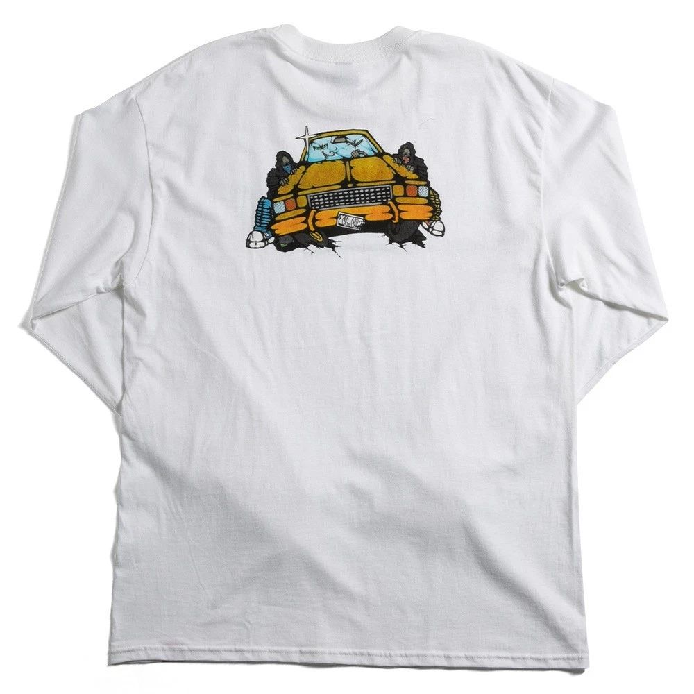 Chocolate Skateboards Fiend Street Graffiti Style Skate Long Sleeve Tee White