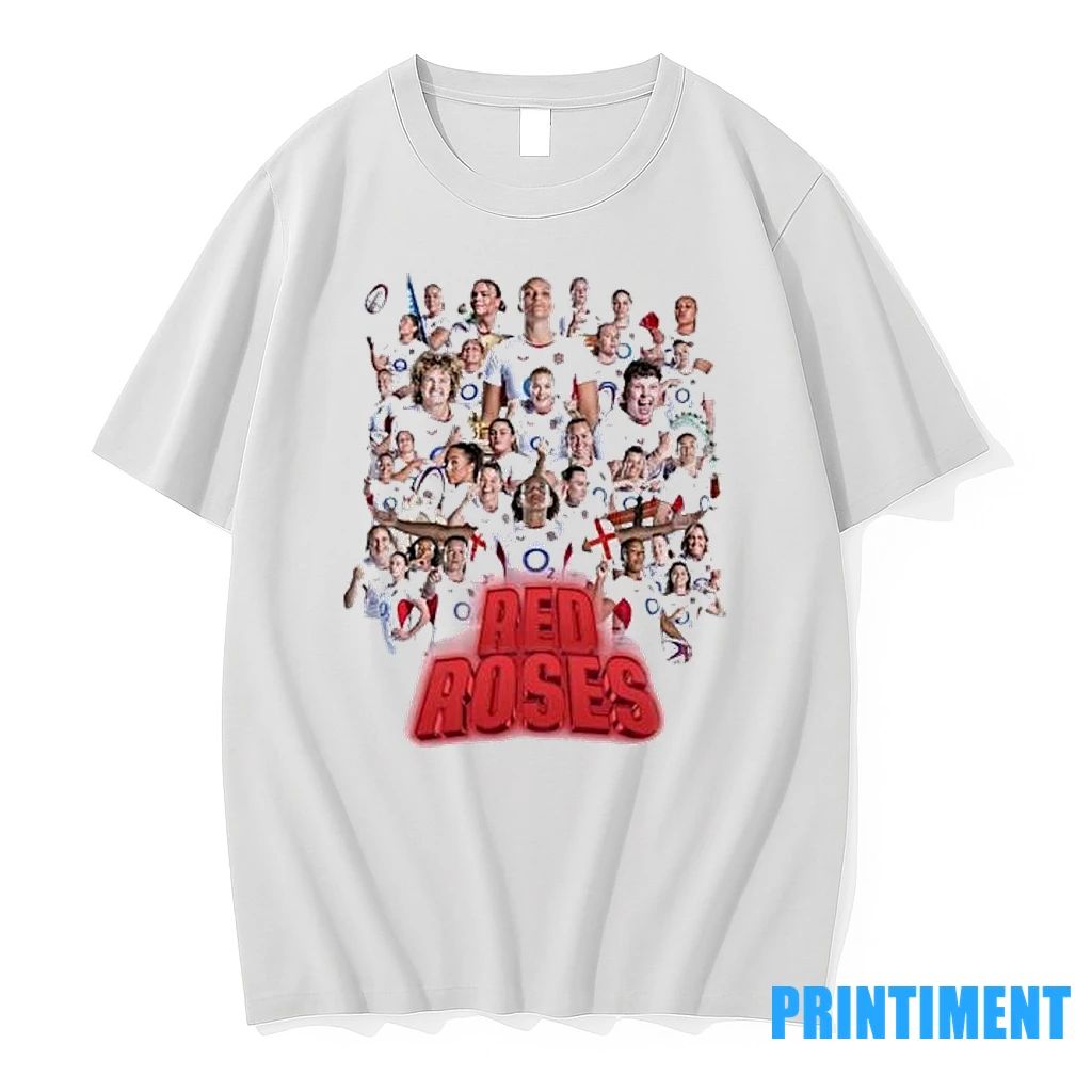 Red Roses England Womens Rugby World Cup 2025 Champions Tshirts Sweater