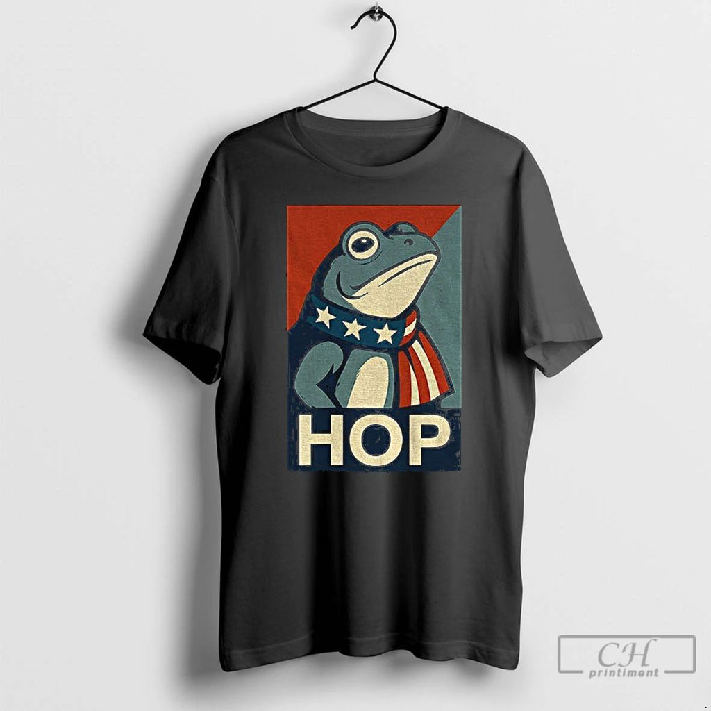 Classic Portland Hop Frog Anti Fascist Political Parody Retro T Shirts