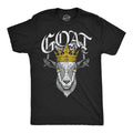 Mens Funny T Shirts Goat King Sarcastic Graphic Novelty Tee For Men