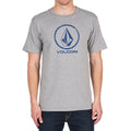NEW VOLCOM SURF FADE STONE MEN'S TEE T SHIRT HEATHER GREY M MEDIUM ZZ82