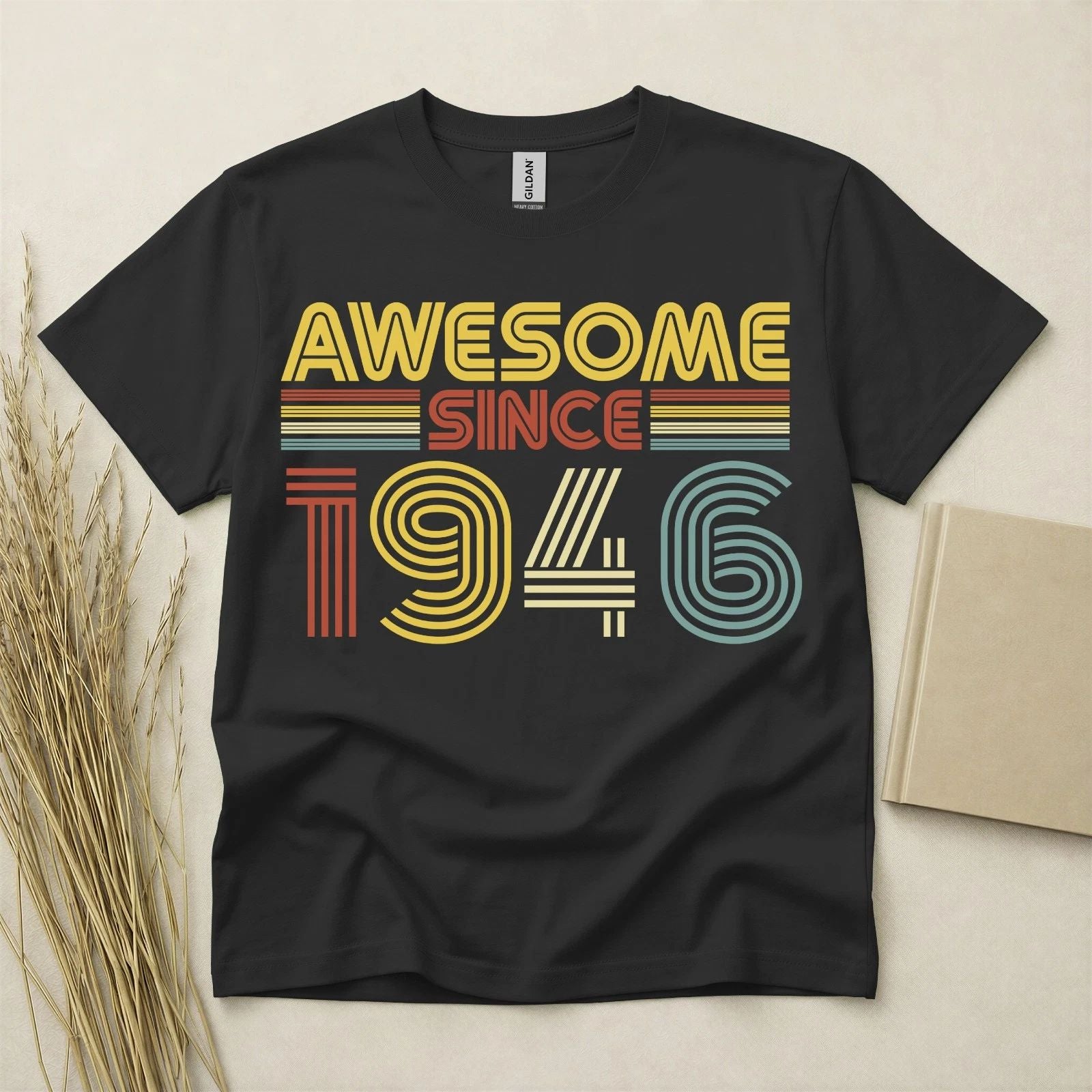 80th Birthday TShirt Born In 1946 80 Years Old 80th Birthday Gifts For Men Tee