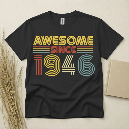 80th Birthday TShirt Born In 1946 80 Years Old 80th Birthday Gifts For Men Tee