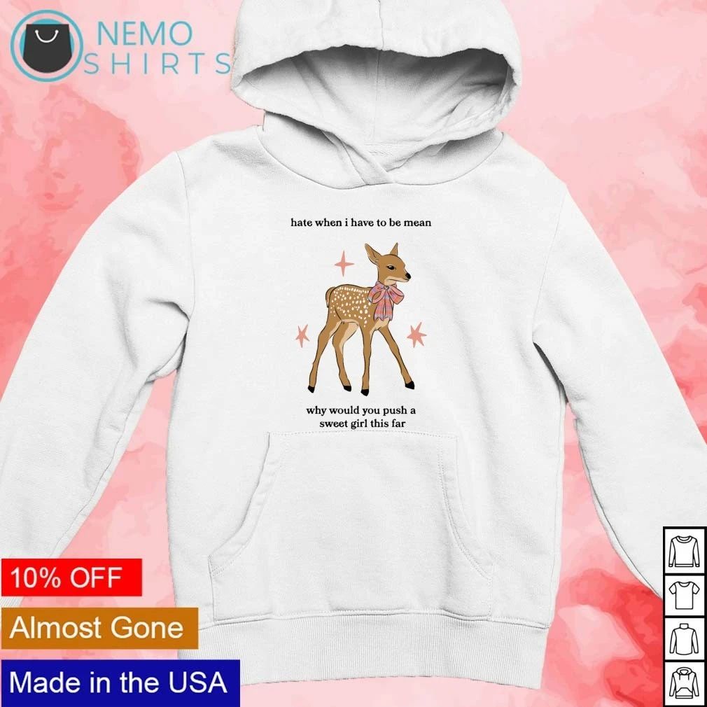 Sweet Girl Deer Quote fawn aesthetic plaid bow shirt