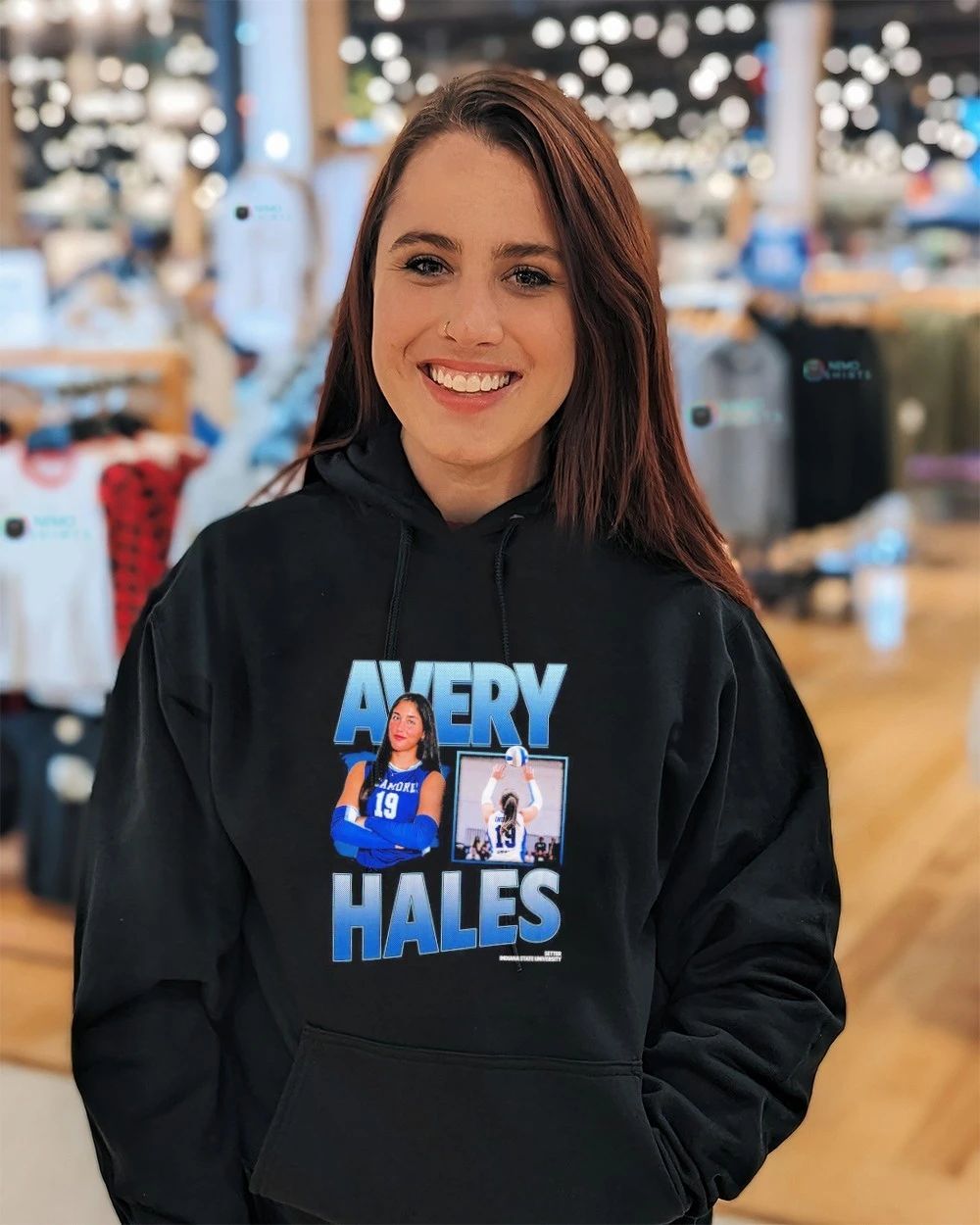Avery Hales Indiana State University Setter No 19 shirt