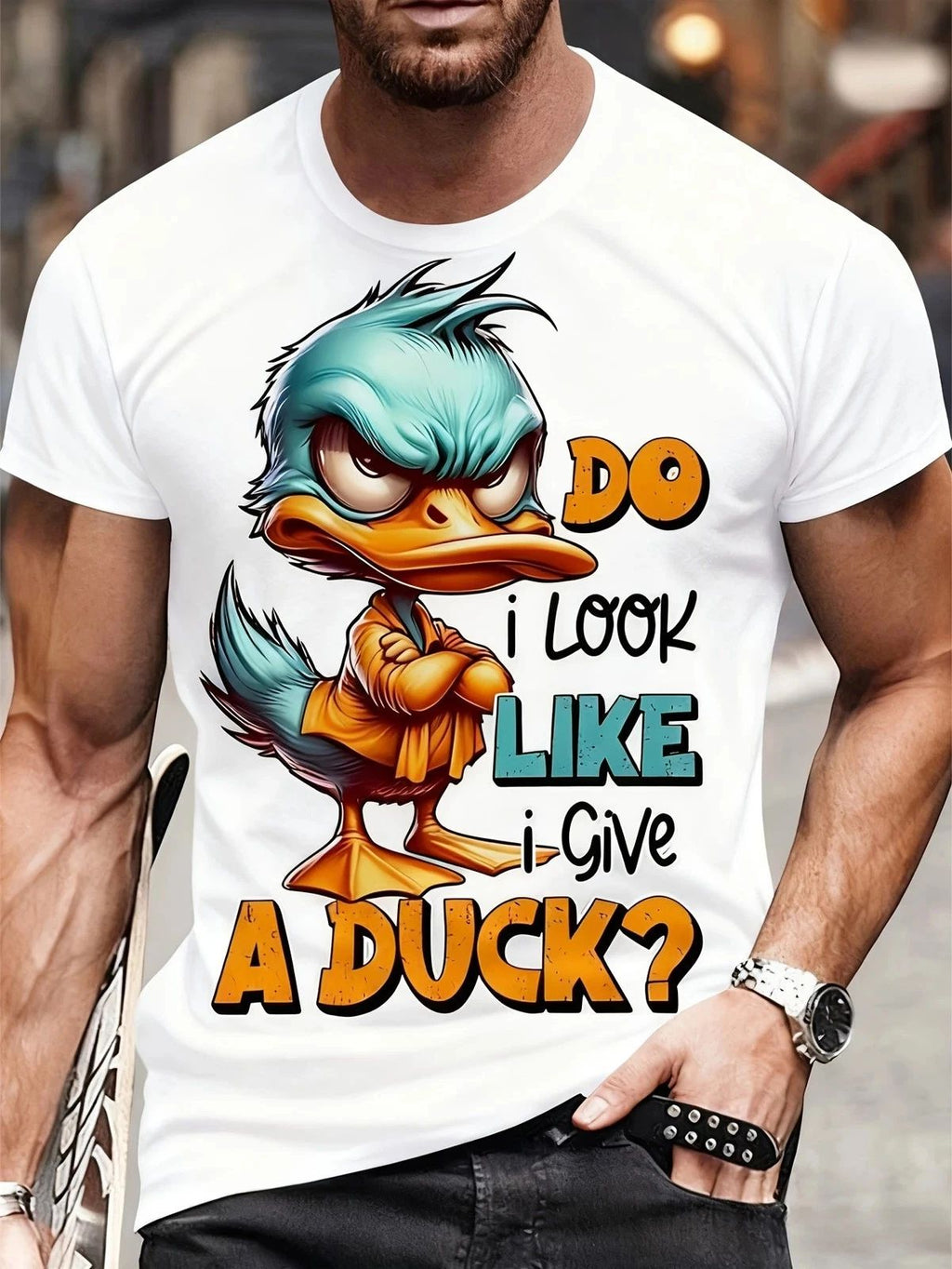 Do I Look Like I Give A Duck T-Shirt | Funny Sarcastic Duck Graphic Tee