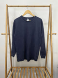 VTG Faded BLANK Essential Long Sleeve WIP Work Delta T-Shirt Size L