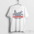 Classic Dodgers 2025 World Series Champions Player Name City Skyline T Shirts