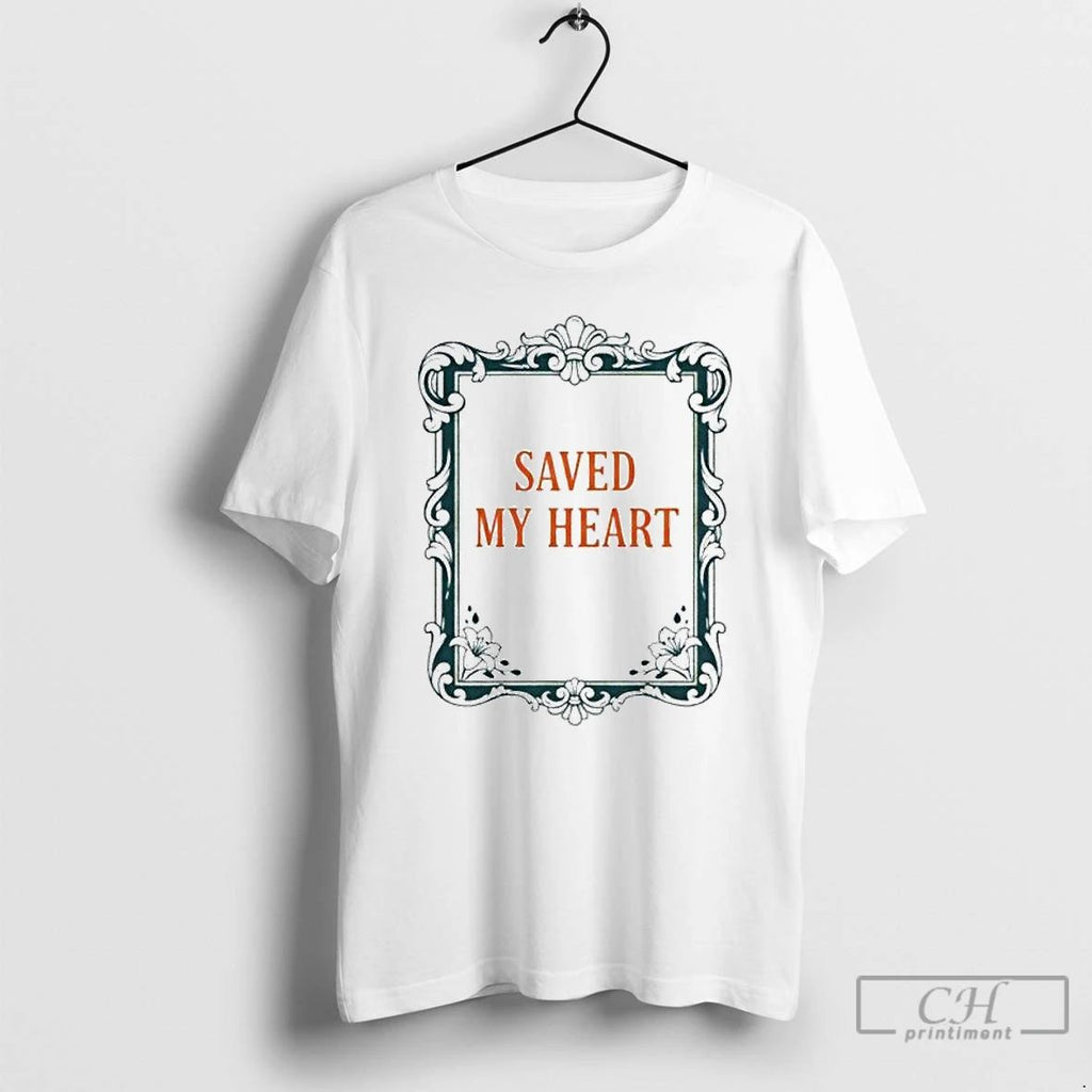 Premium Saved My Heart Ornaments T Shirts