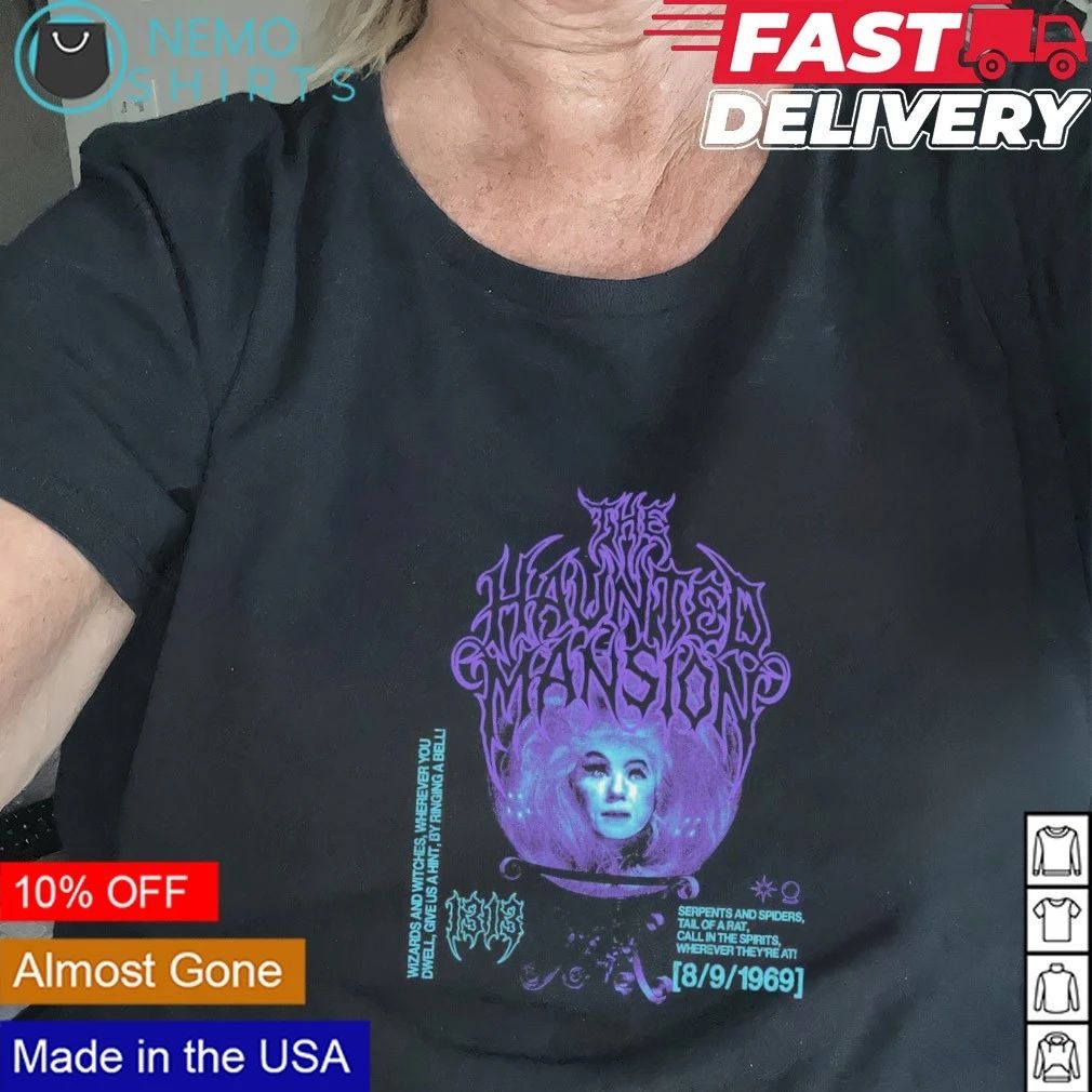 Madame Leota The Haunted Mansion Serpents and Spiders 1969 Halloween shirt