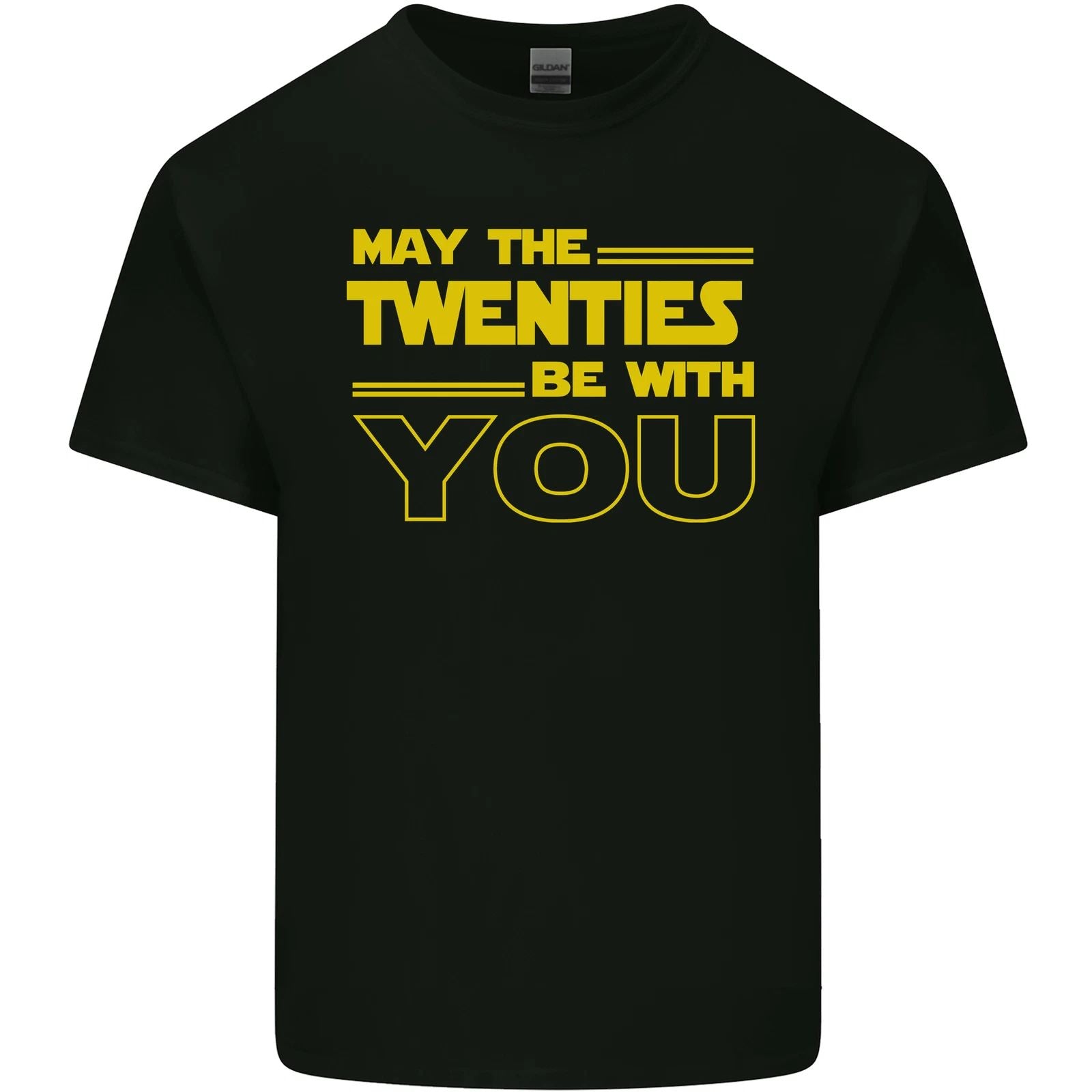 May the 20s Twenties Be With You Sci-Fi Mens Light Cotton T-Shirt