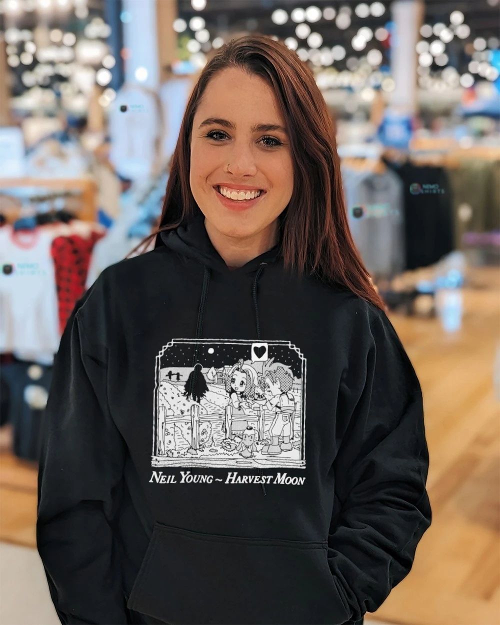 Neil Young Harvest Moon Anime Style Manga shirt
