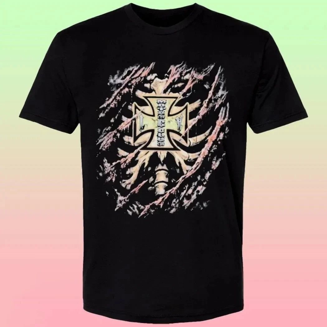 Icy Mortal Cross Graphic Unisex T-Shirt