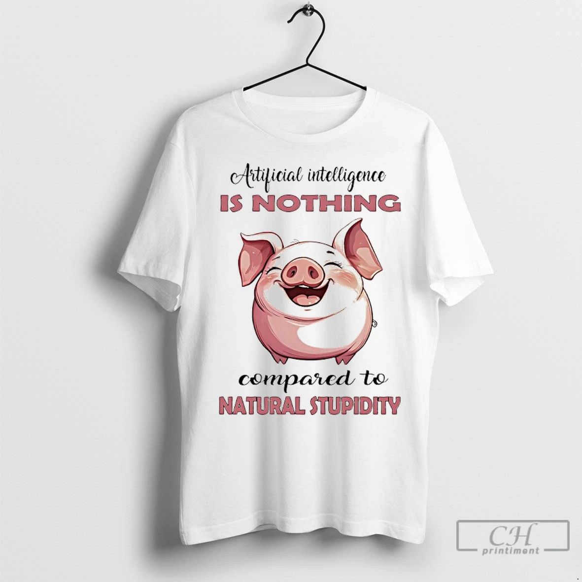 Classic Pig Artificial Intelligence Is Nothing Compared To Natural Stupidity