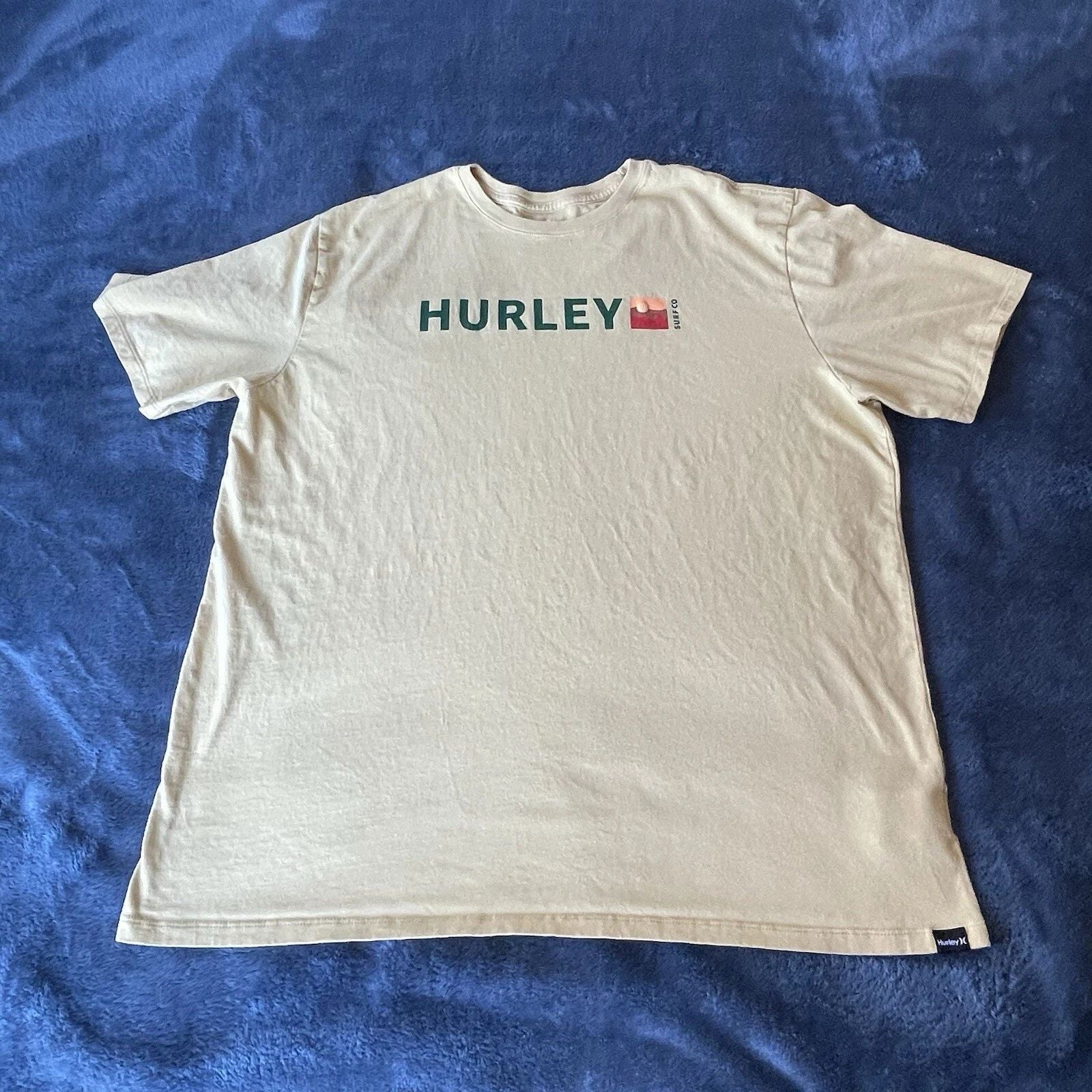 Men's Hurley Everyday Short Sleeve Yellow Logo T-Shirt XL