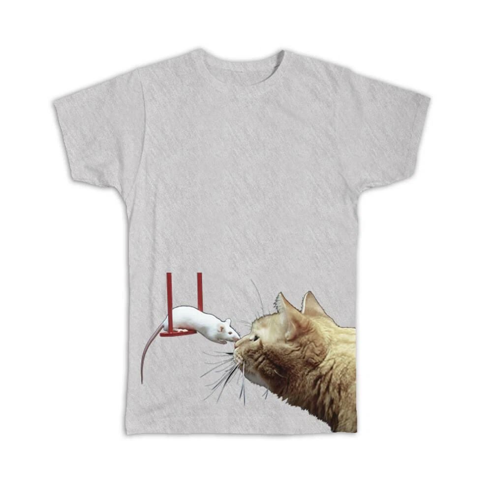 Gift T-Shirt : Cat and Mouse Friend Cute Funny Animal Pet Rat Kitten