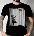 Banksy Shredded Balloon Girl Classic T-Shirt ALL SIZE UNISEX