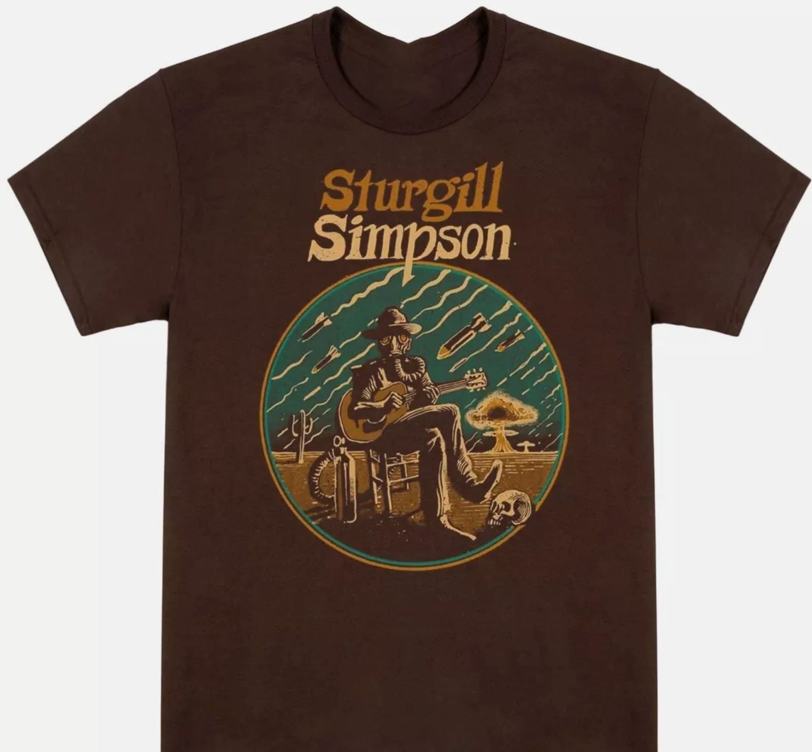 Sturgill Simpson Tour Gift For Fan S to 5XL Dark Choco Color T-shirt