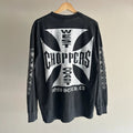 Vintage BOOT West Coast Choppers White Jesse Who T Shirt XL Longsleeve Black