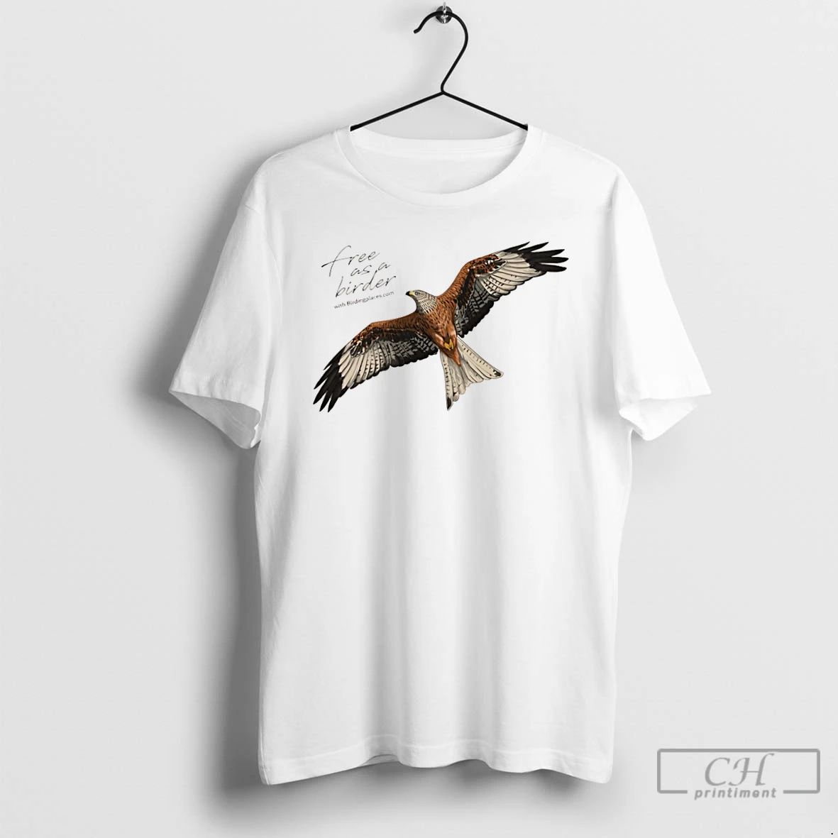 Classic Eagle Free As A Birder T Shirts
