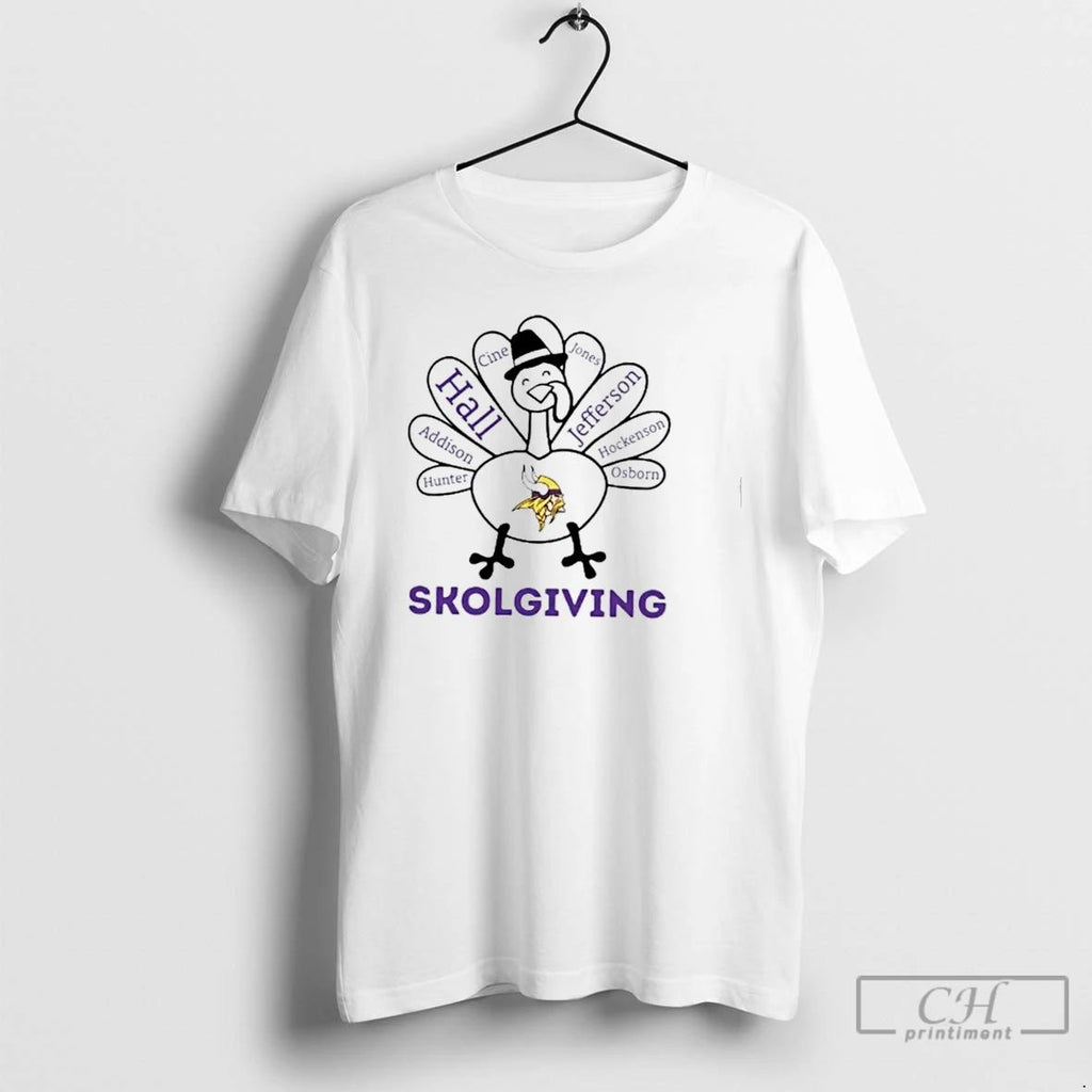 Premium Skolgiving Minnesota Vikings X Thanksgiving T Shirts