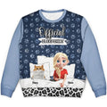 Cat Mom Cat Dad Official Sleep Shirt - Personalized Unisex Ugly Sweater
