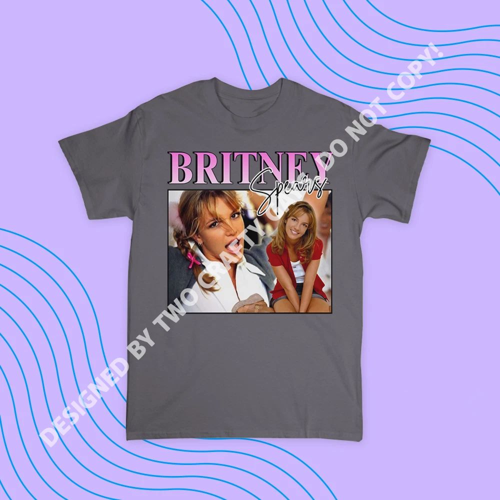 Britney Spears Retro Shirt - Gildan 2000 Cotton Unisex Oversized Tee