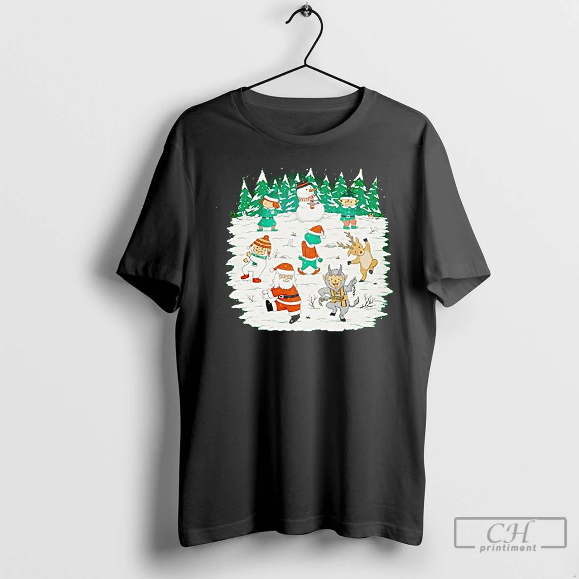 Classic X Mas Dance Santa Claus Krampus The Grinch And More T Shirts