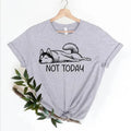 Not Today Husky Dog Comfort Tee Funny Dog Lover Soft Cotton