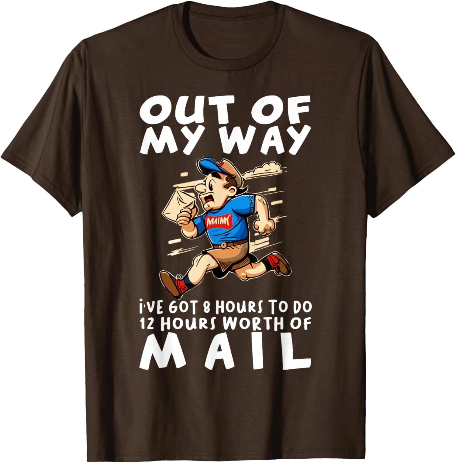 Postal Worker Funny Delivery Mailman Run Cute Present Unisex T-Shirt