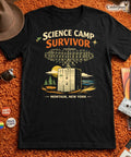 Montauk Science Camp Survivor T-Shirt Camp Hero NY Sci-Fi Graphic Tee XS-5X