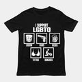 I Support LGBTQ Shirt, Funny Meme Shirt, 100% Cotton Unisex Shirt, Trendy Shirt