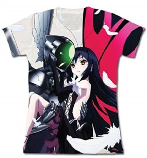 *NEW* Accel World: Silver Crow & Kuroyukihime Full Printed T-Shirt