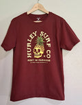 Hurley Surf Co. S/S T-Shirt Medium 100% Cotton "Rest in paradise"