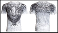 ARCHAIC by AFFLICTION White WORLDWIDE Short Sleeve Slim Fit Y2K T-shirt NWT