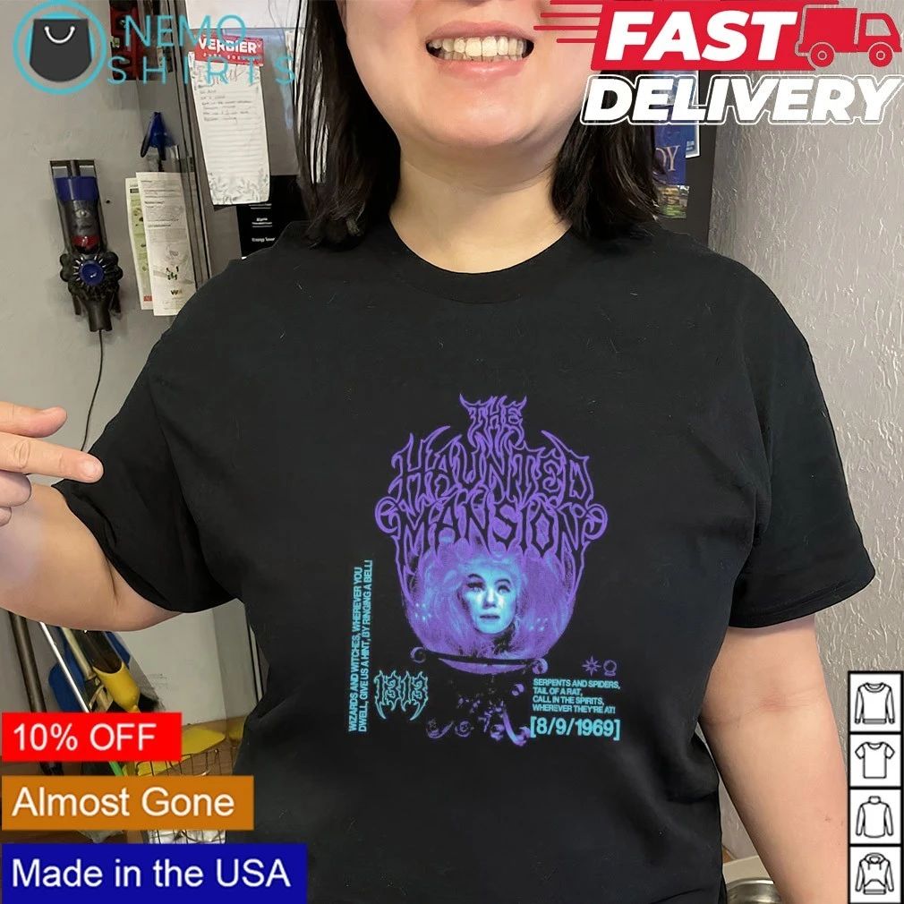 Madame Leota The Haunted Mansion Serpents and Spiders 1969 Halloween shirt