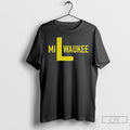 Classic L Milwaukee Brewers Mlb Baseball 2025 Text T Shirts
