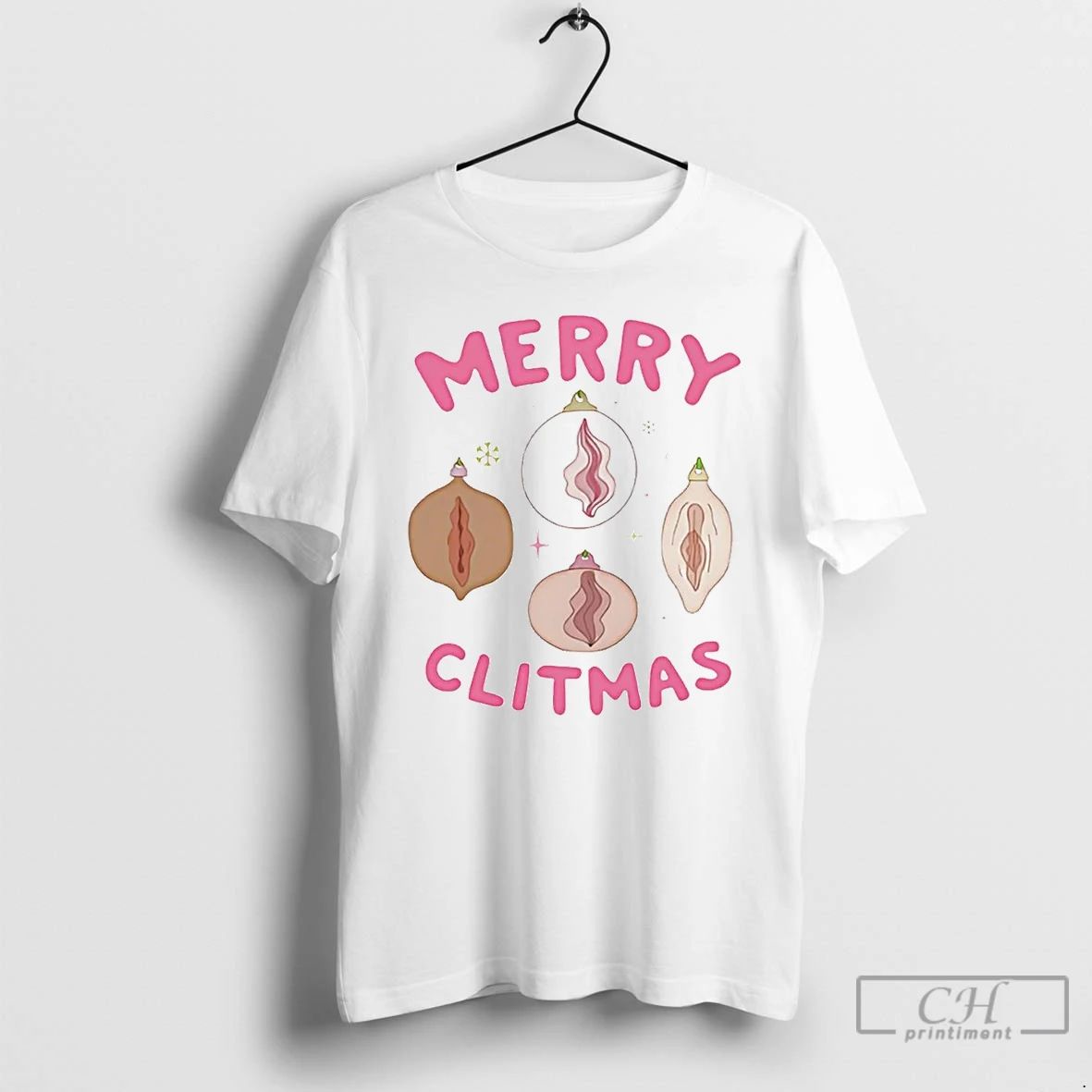 Classic Clitoris Ornaments Merry Clitmas Christmas T Shirts