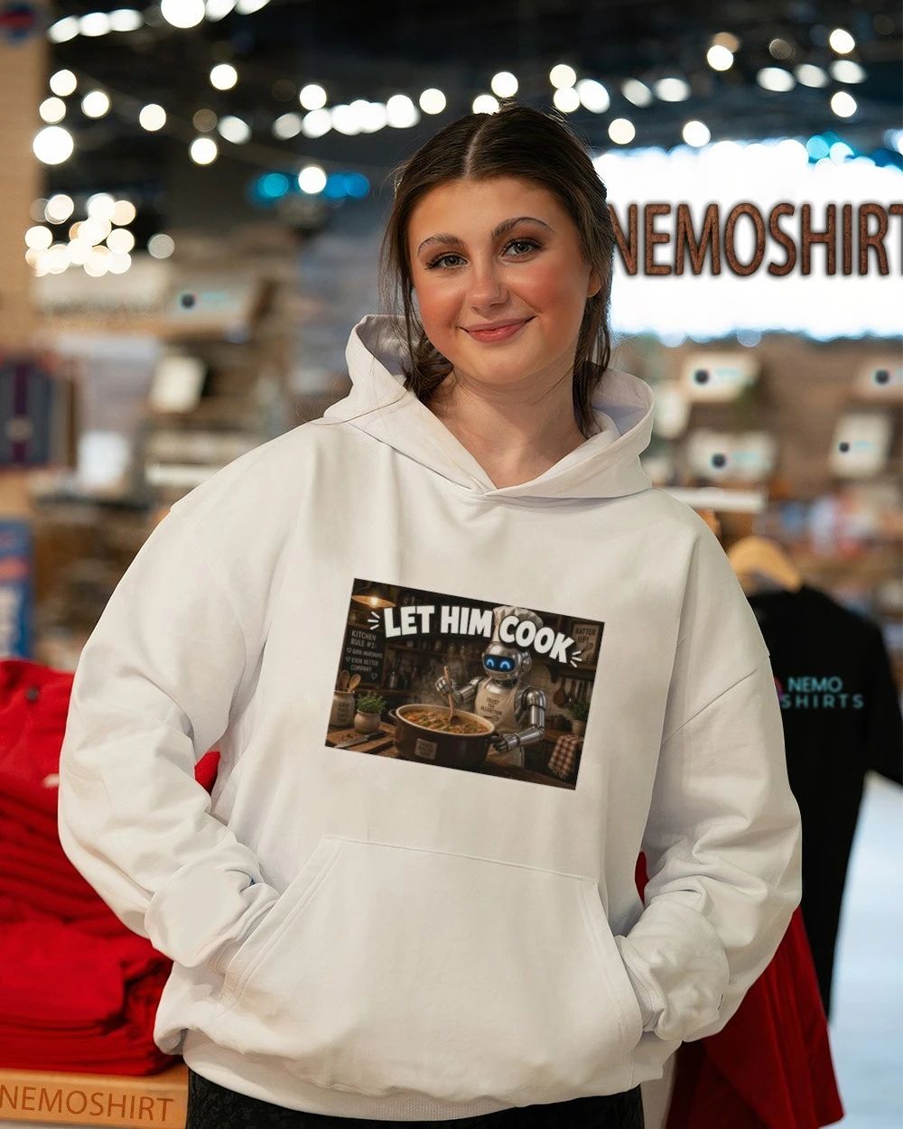 Let Him Cook Robot Trust the Algorithm Kitchen Rule shirt