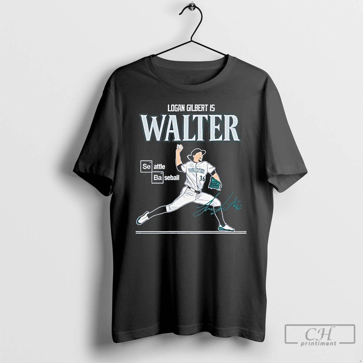 Premium Logan Gilbert Is Walter Seattle Baseball T Shirts
