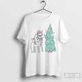 Classic Unicorn Decorating Christmas Tree Holiday Magic White T Shirts