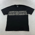 Quiksilver Waterman Collection Shirt Mens XL Black Graphic Print Short Sleeve